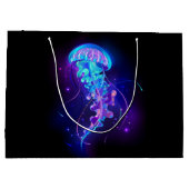 Levendige kleur gloeiende kwal groot cadeauzakje (Achterkant)