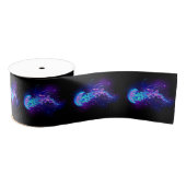 Levendige kleur gloeiende kwal grosgrain lint (Spoel)