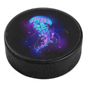 Levendige kleur gloeiende kwal hockey puck (3/4)