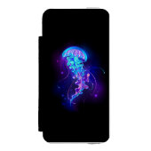 Levendige kleur gloeiende kwal incipio iPhone portemonnee hoesje (Voorkant Agenda)