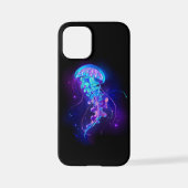 Levendige kleur gloeiende kwal iPhone hoesje (Achterkant)