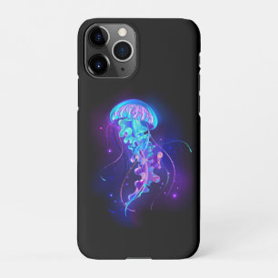 Levendige kleur gloeiende kwal iPhone 11Pro hoesje