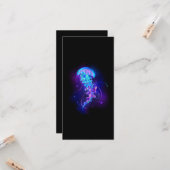 Levendige kleur gloeiende kwal kaart (Voorkant / Achterkant in situ)