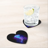 Levendige kleur gloeiende kwal kartonnen onderzetters (Insitu)