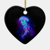 Levendige kleur gloeiende kwal keramisch ornament (Voorkant)