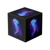 Levendige kleur gloeiende kwal kubus (Achter hoekig)