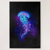 Levendige kleur gloeiende kwal legpuzzel (Verticaal)