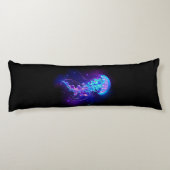 Levendige kleur gloeiende kwal lichaamskussen (Achterkant)