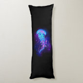 Levendige kleur gloeiende kwal lichaamskussen (Achterkant (Verticaal))