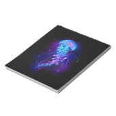 Levendige kleur gloeiende kwal notitieblok (Linkerzijde)