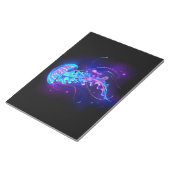 Levendige kleur gloeiende kwal notitieblok (Schuin)