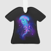 Levendige kleur gloeiende kwal ornament (achterkant)