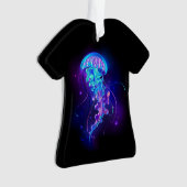 Levendige kleur gloeiende kwal ornament (voorkant)