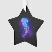 Levendige kleur gloeiende kwal ornament (voorkant)