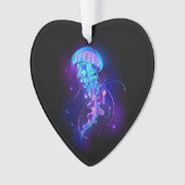 Levendige kleur gloeiende kwal ornament (voorkant)