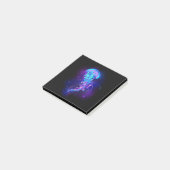 Levendige kleur gloeiende kwal post-it® notes (Schuin)