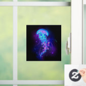 Levendige kleur gloeiende kwal raamsticker (Huis)