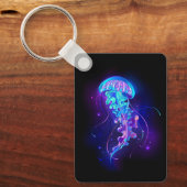 Levendige kleur gloeiende kwal sleutelhanger (Voorkant)
