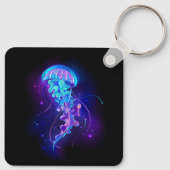 Levendige kleur gloeiende kwal sleutelhanger (Achterkant)