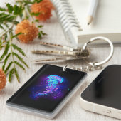 Levendige kleur gloeiende kwal sleutelhanger (Voorkant Rechts)