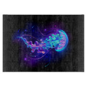 Levendige kleur gloeiende kwal snijplank (Voorkant)