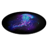 Levendige kleur gloeiende kwal snijplank (Hoek)