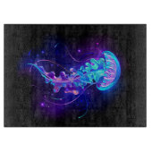 Levendige kleur gloeiende kwal snijplank (Voorkant)