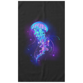 Levendige kleur gloeiende kwal tafelkleed (Voorkant)