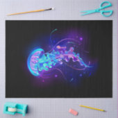 Levendige kleur gloeiende kwal tissuepapier (Craft)