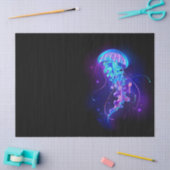 Levendige kleur gloeiende kwal tissuepapier (Craft)