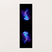 Levendige kleur gloeiende kwal visitekaartje (Buitenkant ongevouwen)