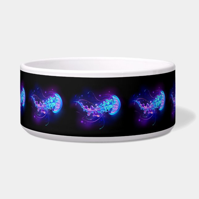 Levendige kleur gloeiende kwal voerbakje (Voorkant)