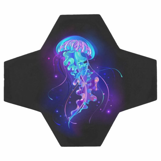 Levendige kleur gloeiende kwal voetbal (Enkel)