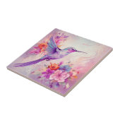 Levendige kleur kolibrie tegeltje (Zijkant)