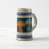 Levendige kleur kwal bierpul (Voorkant rechts)
