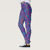 Levendige kleur Mandala Geometric Yoga Hip Retro Leggings (Links)