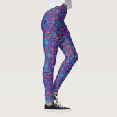 Levendige kleur Mandala Geometric Yoga Hip Retro Leggings (Rechts)