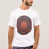Levendige kleur Mandala T-shirt (Voorkant)