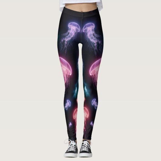 Levendige kleur Marine Life Leggings (Voorkant)