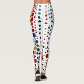 Levendige kleur Polka Dots Leggings (Achterkant)