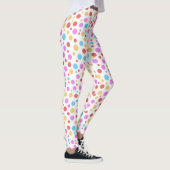 Levendige kleur Polka Dots Leggings (Rechts)