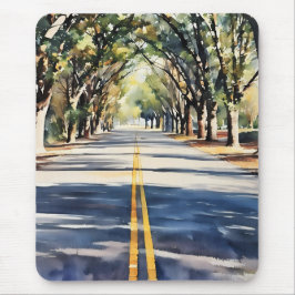 Levendige kleur schilderachtig landschap Mousepad Muismat