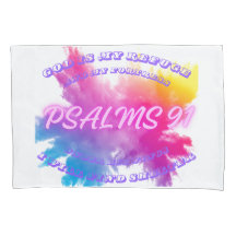 Levendige kleur spatten Psalm 91