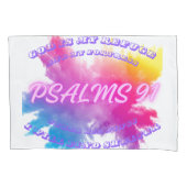 Levendige kleur spatten Psalm 91 Kussensloop (Voorkant)