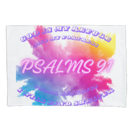 Levendige kleur spatten Psalm 91 Kussensloop