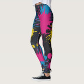 Levendige kleur splash leggings (Links)