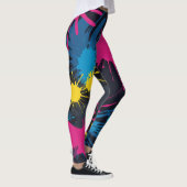 Levendige kleur splash leggings (Rechts)