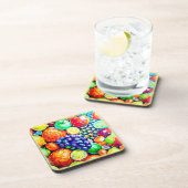 Levendige kleur van vruchten. Bestel nu Bier Onderzetter (Rechterzijde)