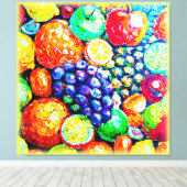 Levendige kleur van vruchten. Bestel nu Canvas Afdruk (Insitu (Houten vloer))