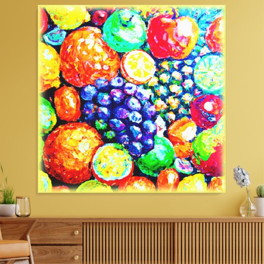 Levendige kleur van vruchten. Bestel nu Canvas Afdruk (Insitu (Woonkamer))